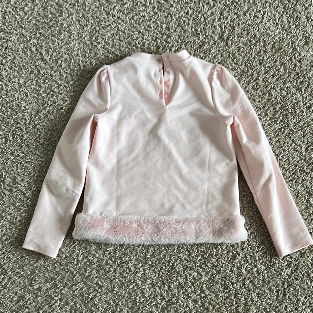Soft Pink Long Sleeve Janie & Jack Top - Picture 5 of 5
